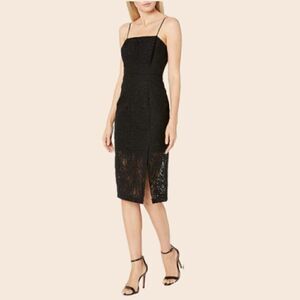 BCBG Generation Black Lace Sheath Dress Size 2